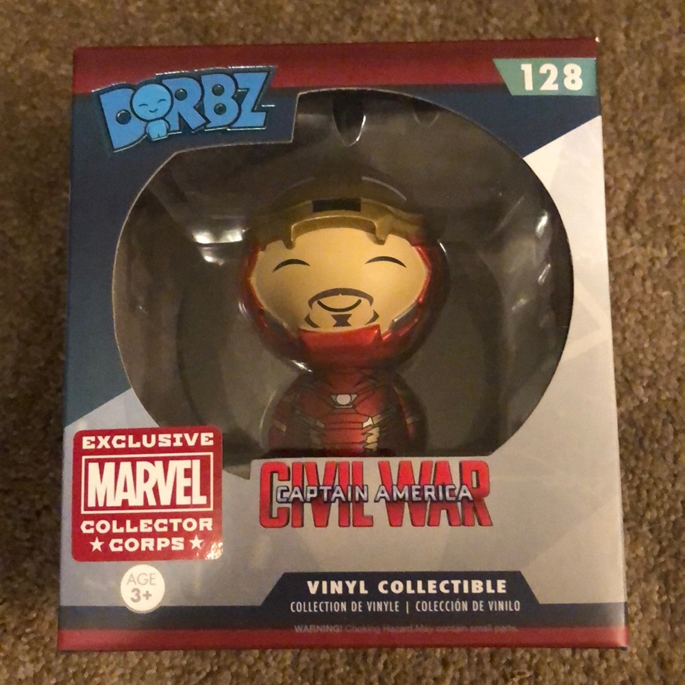 🛍 Dorbz #128 Unmasked Iron Man Figure ❤️